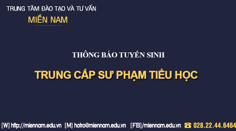 Trung cấp Sư phạm tiểu học tại Quy Nhơn - Bình Định