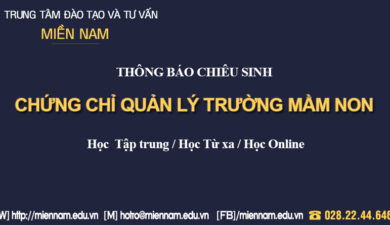 Khóa học Quản lý mầm non tại Quy Nhơn - Bình Định