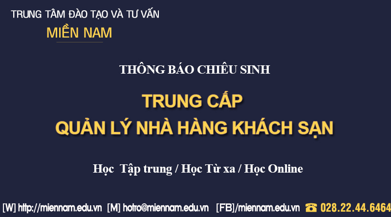 Trung cấp Nhà hàng khách sạn tại Bình Định