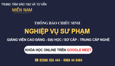 Khóa học Nghiệp vụ Sư phạm trực tuyến tại Quy Nhơn - Bình Định