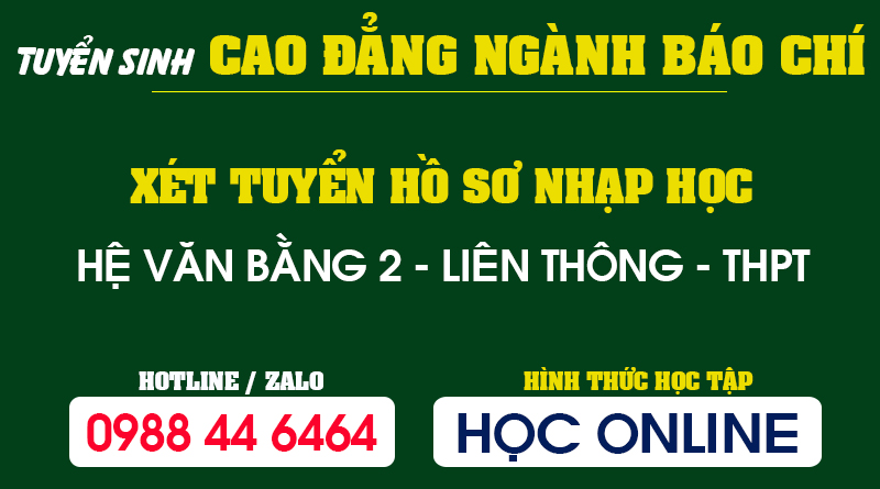 Thông tin Tuyển sinh Cao đẳng Báo chí tại Quy Nhơn - Bình Định