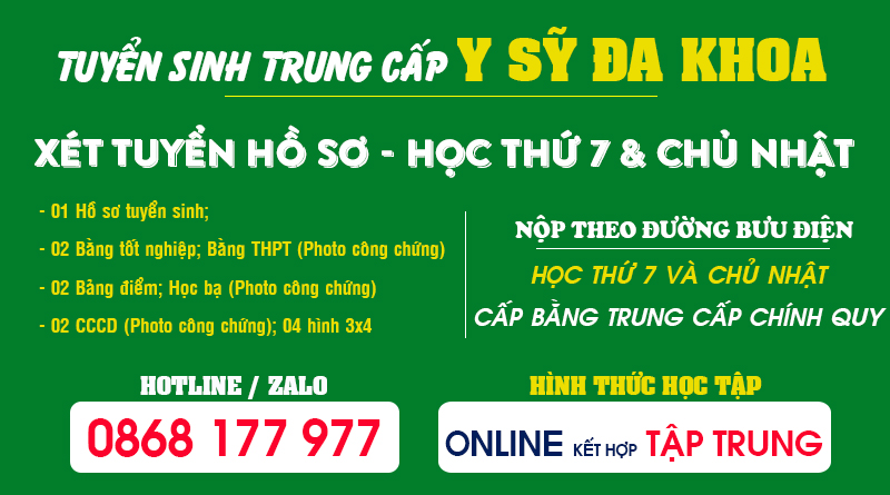 Tuyển sinh Trung cấp Y sỹ Đa khoa Chính quy